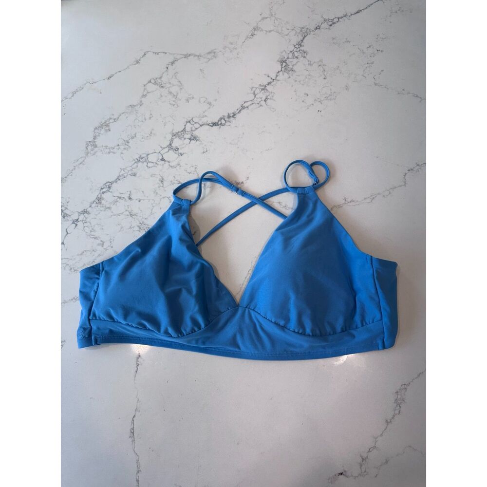 Calia Strappy Back Bikini Top Blue Size XXL